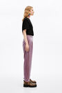Iridescent lilac corduroy carrot trousers Iridescent lilac corduroy carrot trousers