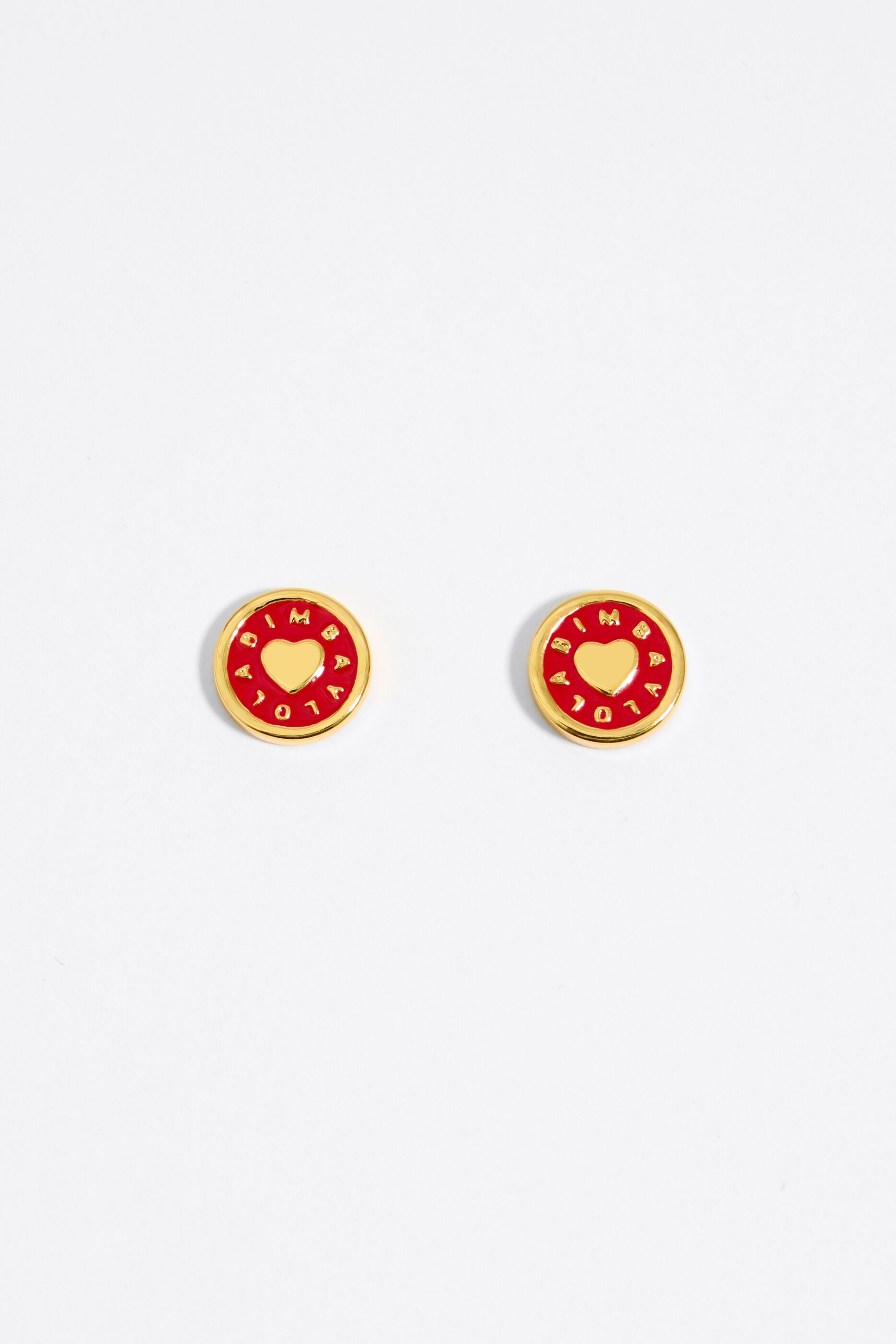 Red heart new arrivals shaped earrings