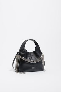 Small black leather Party Paper bag