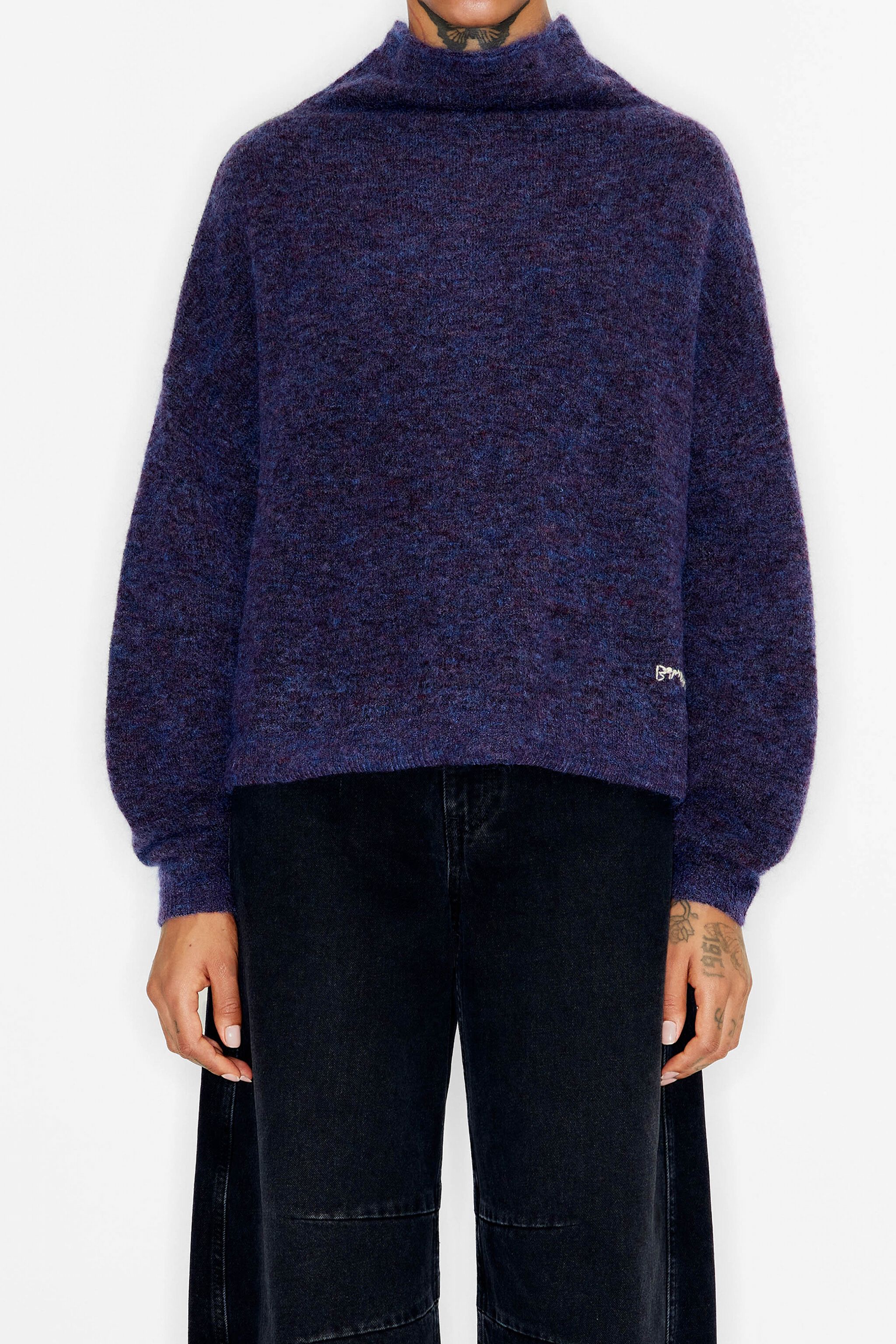 Purple mohair sweater outlet