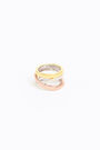 Three-tone bands ring Three-tone bands ring