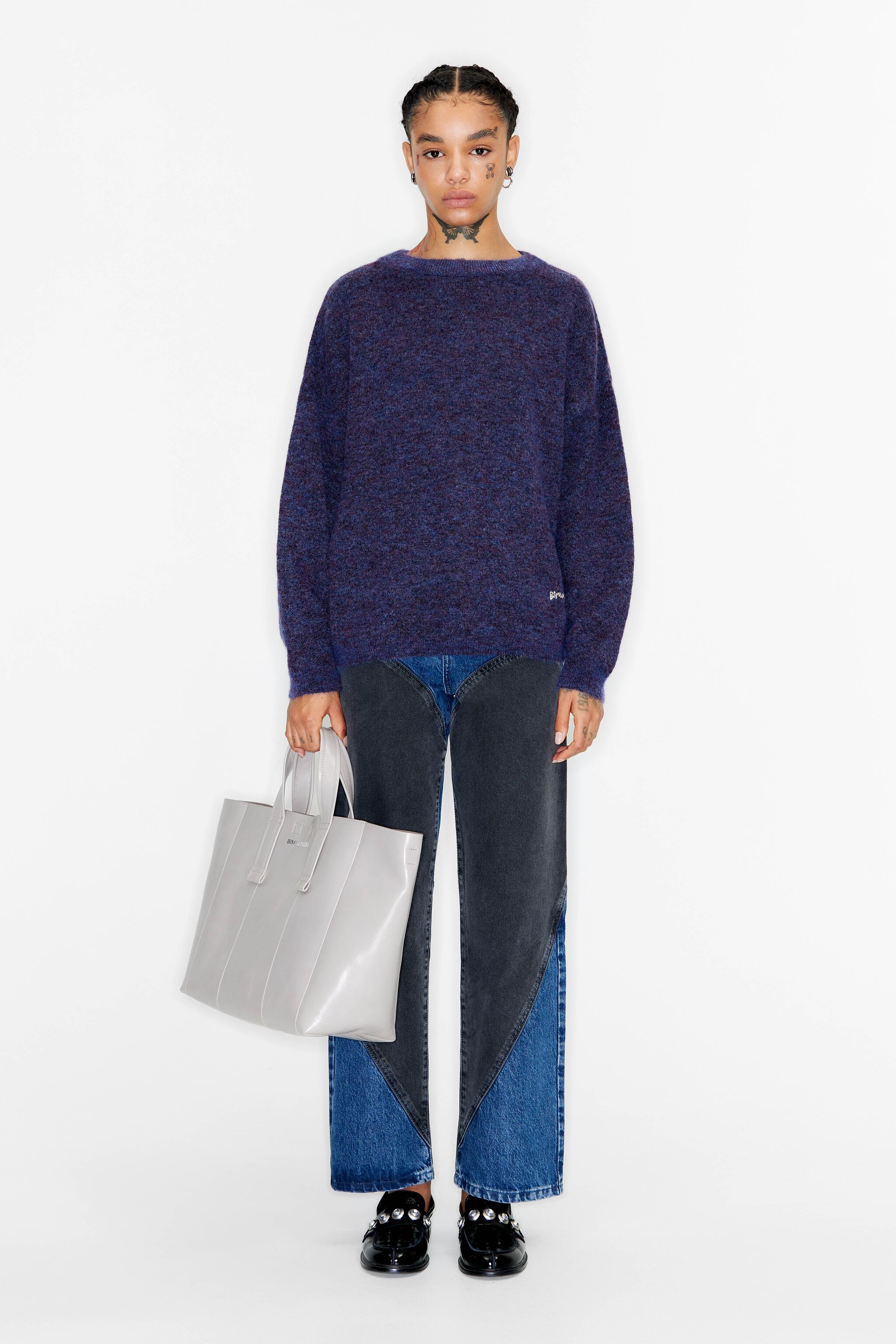 Purple deals mohair sweater