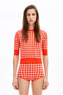 Red gingham jumper Red gingham jumper