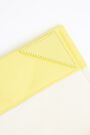 S padded nylon flap bag in yellow S padded nylon flap bag in yellow