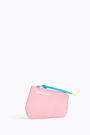 Asymmetric pink leather coin purse Asymmetric pink leather coin purse