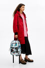 Red technical trench Red technical trench