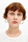 Uneven two-tone hoop earrings Uneven two-tone hoop earrings