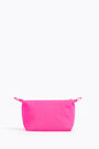 S neon pink nylon trapezium make-up case S neon pink nylon trapezium make-up case
