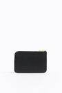 S black leather coin purse S black leather coin purse