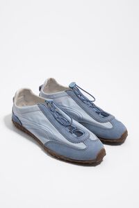 Blue suede and nylon 13 28 ballerina sneaker