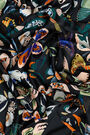 Black butterfly garden scarf Black butterfly garden scarf