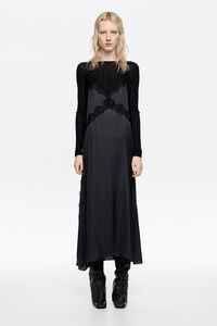 Navy blue fluid lace dress Navy blue fluid lace dress