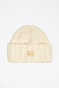 Ivory knit hat
