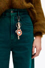 Coral revolving heart key ring Coral revolving heart key ring