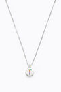 Letter T short silver necklace Letter T short silver necklace