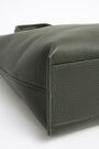L green leather vertical shopper bag L green leather vertical shopper bag