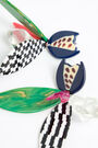 Long multicolor flower earrings Long multicolor flower earrings