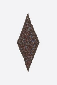 Brown diamond paisley scarf