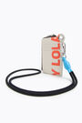 Ivory leather cord coin purse Ivory leather cord coin purse