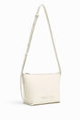 S white leather trapezium crossbody bag S white leather trapezium crossbody bag