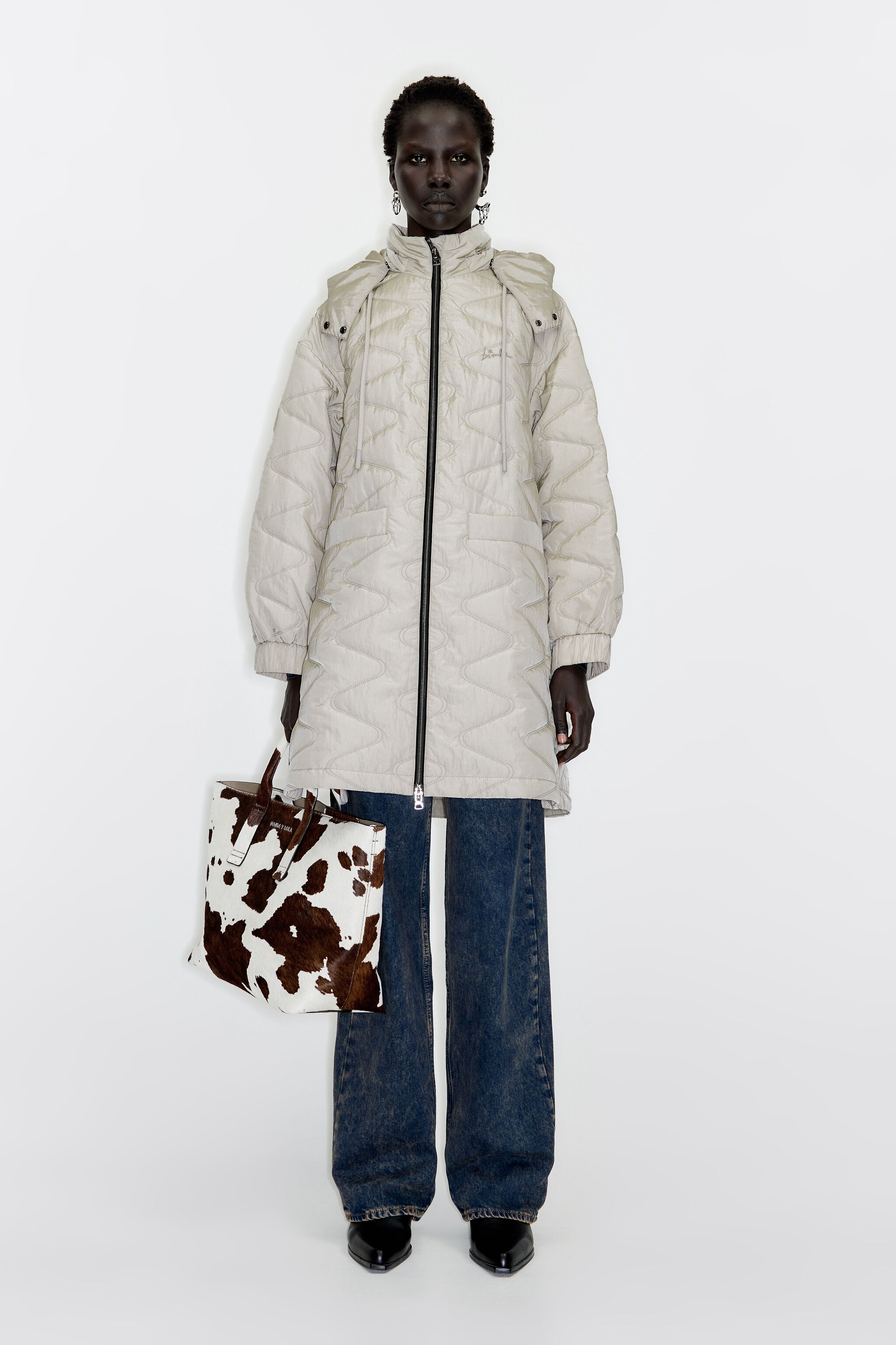 Quilted puffer discount
