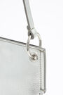 Silver leather phone minibag Silver leather phone minibag