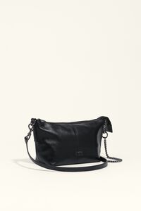 Small black leather Madrid bag