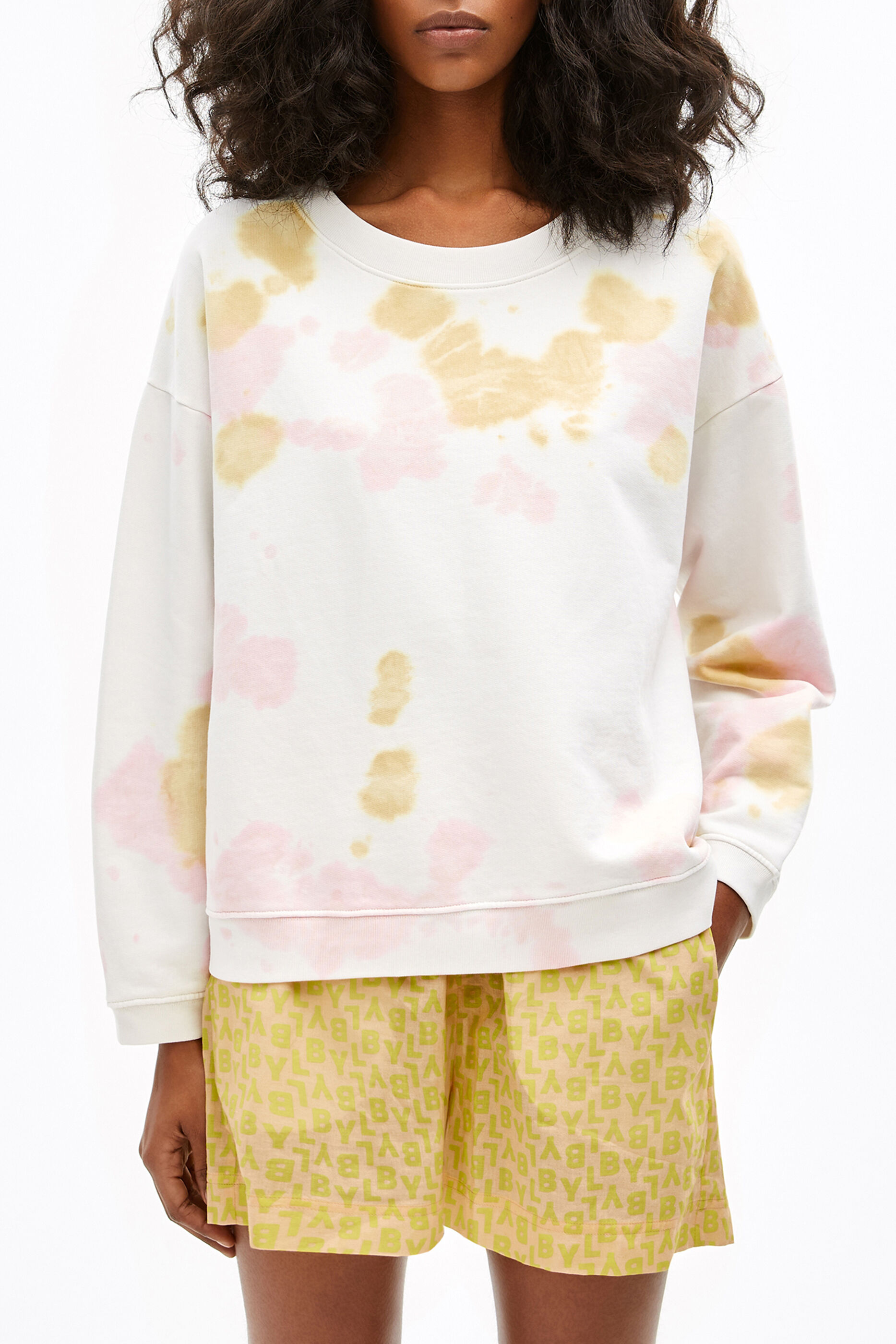 pink tie dye sweatshirt