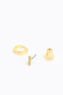 Mini hoop earrings with the letter I Mini hoop earrings with the letter I
