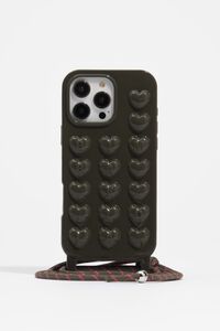 Dark green shiny silicone case for iPhone 16 PRO