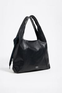 Large black leather Paper bag Large black leather Paper bag