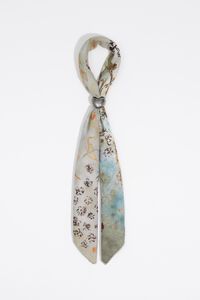Floral scarf charm watercolor background