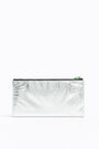 M silver nylon coin purse M silver nylon coin purse