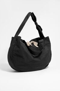 Large black nylon shopper bag Large black nylon shopper bag