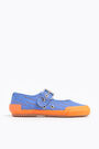 Blue striped sporty ballet flat Blue striped sporty ballet flat