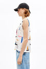 White Wallpaper devoré t-shirt White Wallpaper devoré t-shirt