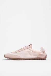 Pink suede and nylon 13 29 sneaker