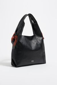 Large black leather Paper bag Large black leather Paper bag