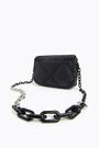 XS black padded nylon crossbody bag XS black padded nylon crossbody bag