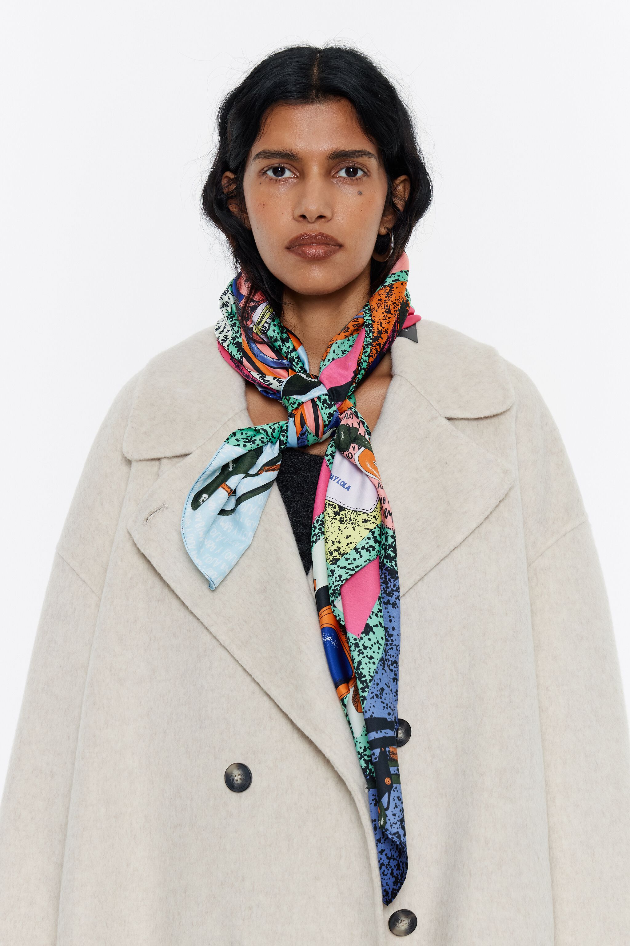 Aquamarine BIMBA Y LOLA accessories scarf