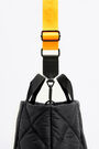 L black padded nylon shopper bag L black padded nylon shopper bag