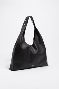 Dark brown leather maxi Bikini Paper bag