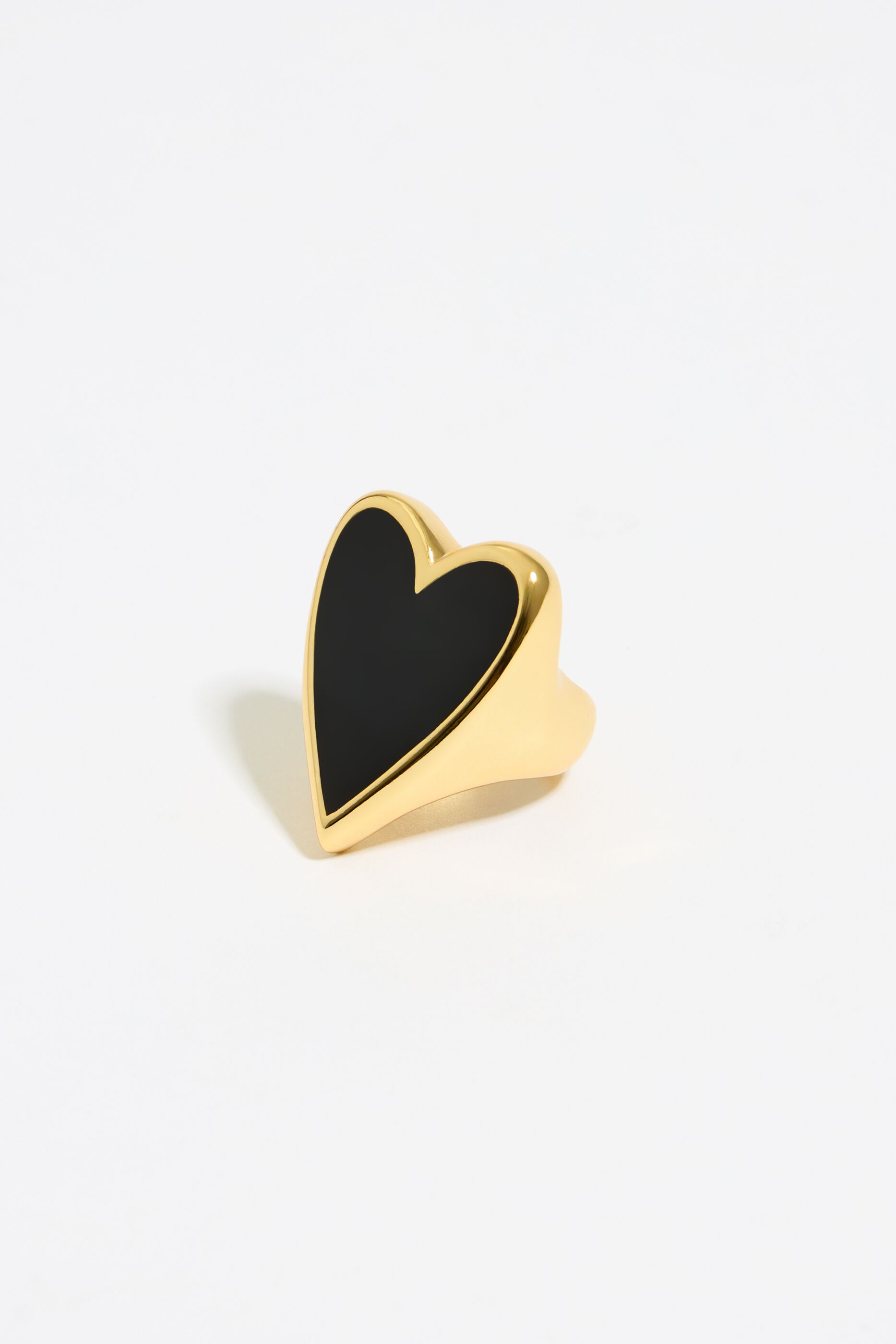 Buy Black Heart Ring | Gold Plating – PALMONAS