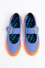 Blue striped sporty ballet flat Blue striped sporty ballet flat