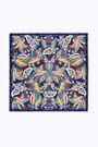 Navy blue birds shawl Navy blue birds shawl