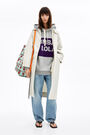 Grey hooded sweatshirt with logo Grey hooded sweatshirt with logo