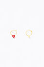 Heart logo hoop earrings Heart logo hoop earrings