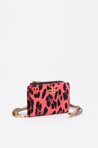 Electric pink Leopard print nylon purse Electric pink Leopard print nylon purse