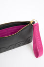 Back leather envelope make-up case Back leather envelope make-up case