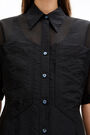 Black organza shirtdress Black organza shirtdress